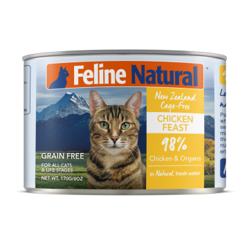 Feline Natural Chicken Feast 170g Carton (6 Cans)
